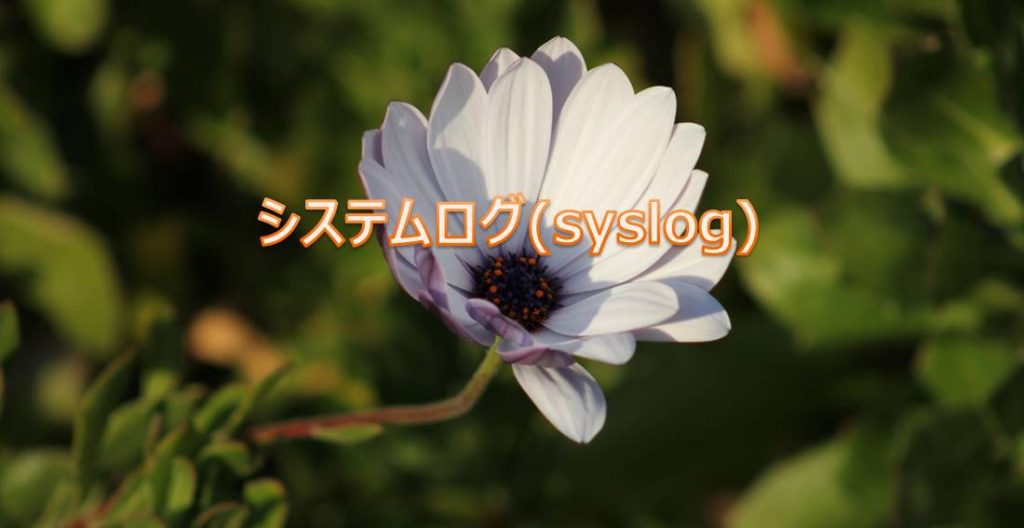 システムログ(syslog) システムログ(syslog)